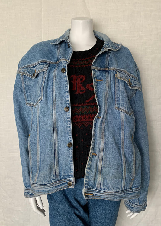 Sunbelt Sportswear Oversized Denim Trucker Jacket