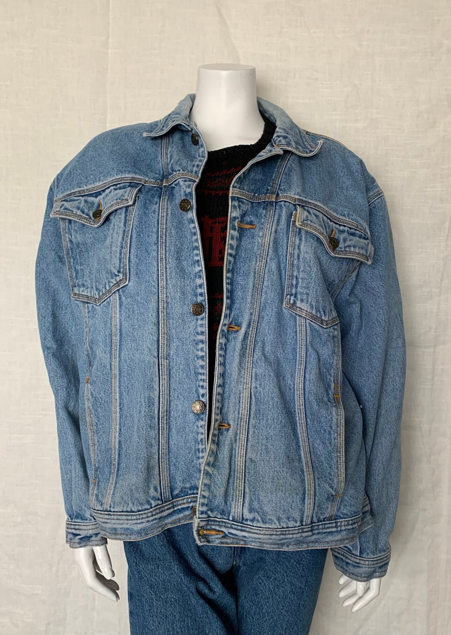 Sunbelt Sportswear Oversized Denim Trucker Jacket