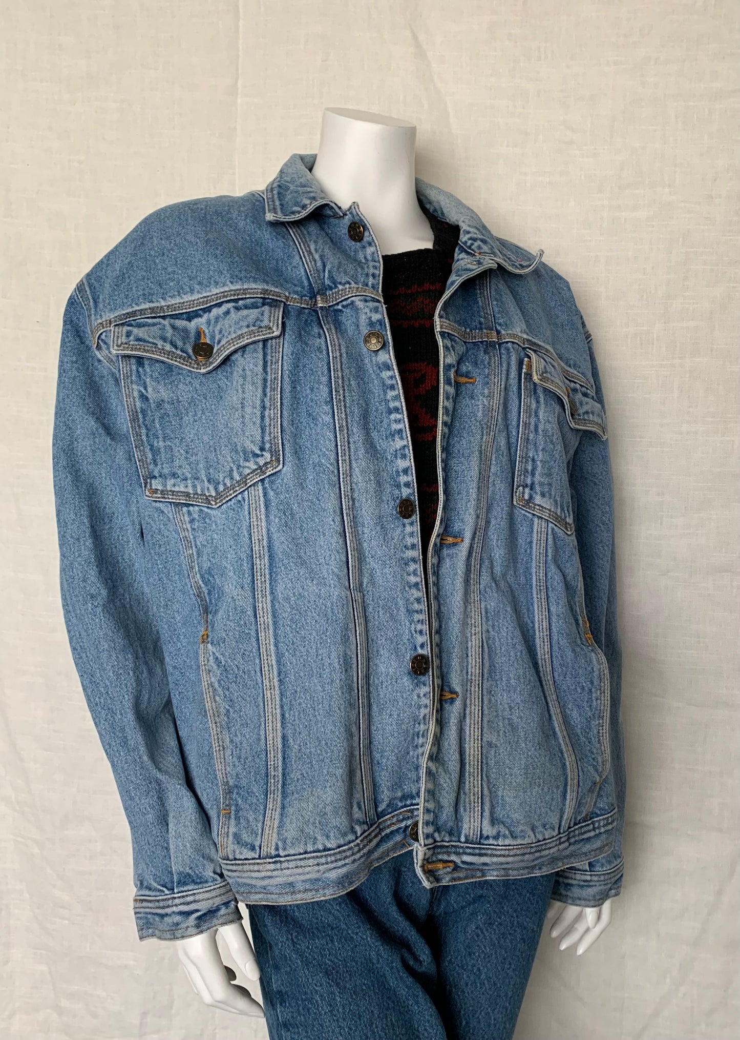 Sunbelt Sportswear Oversized Denim Trucker Jacket