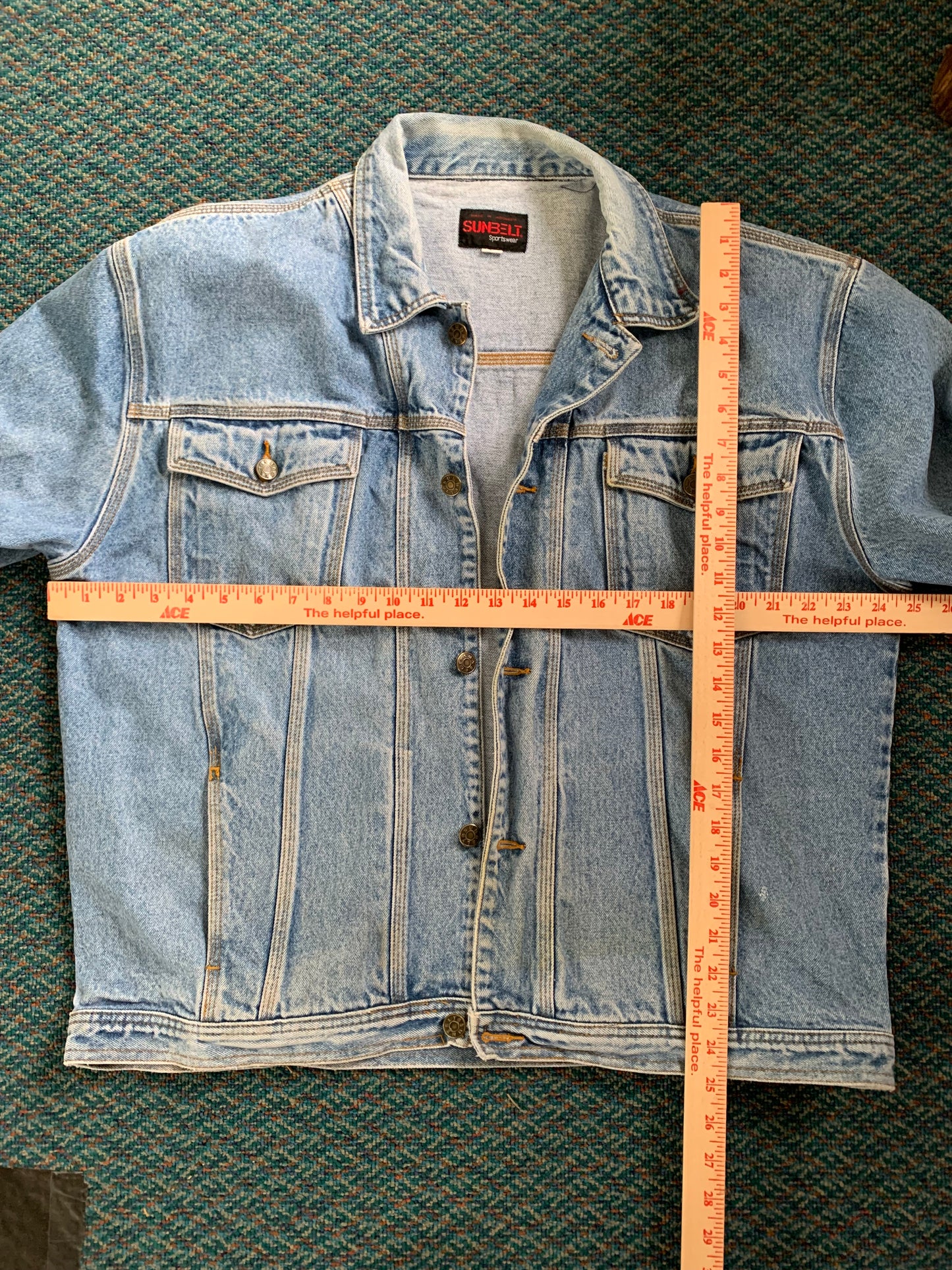 Sunbelt Sportswear Oversized Denim Trucker Jacket